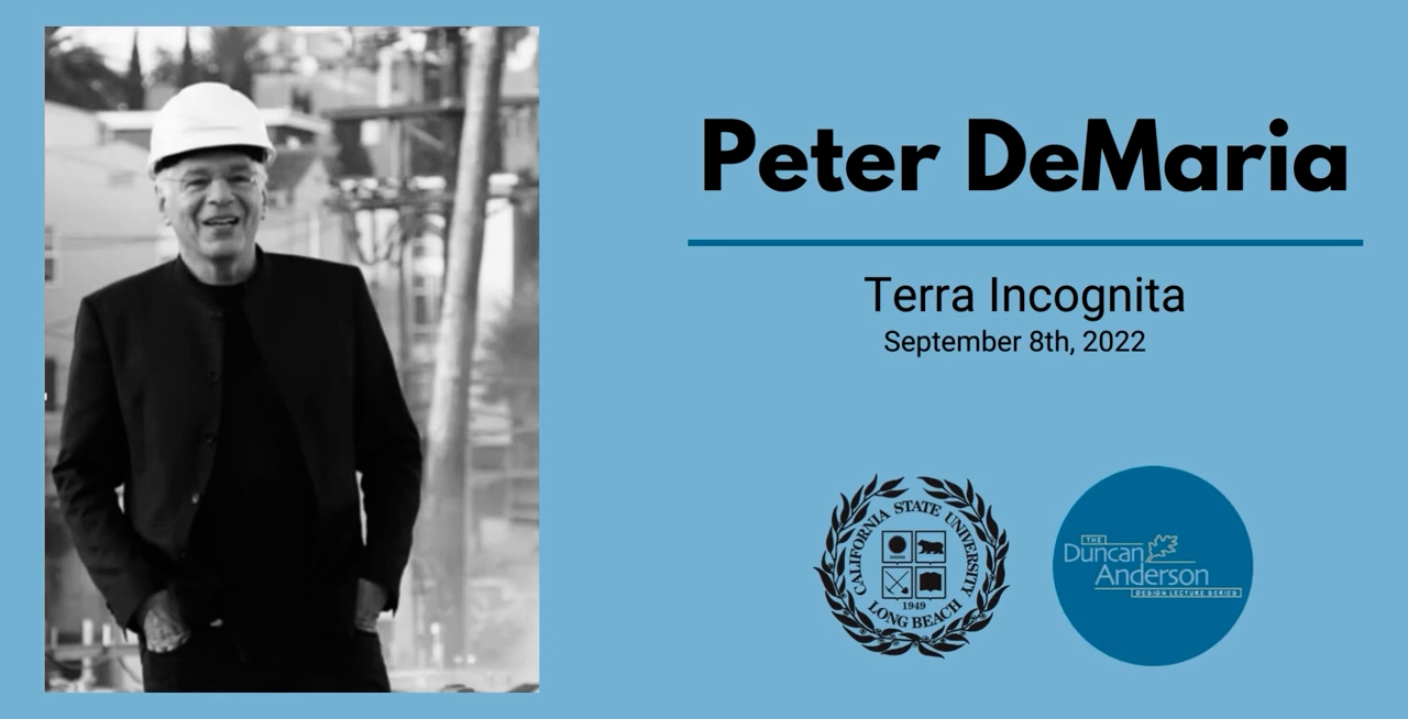 Thumbnail image for Peter DeMaria -Duncan Anderson Design Lecture Series -Fall 2022